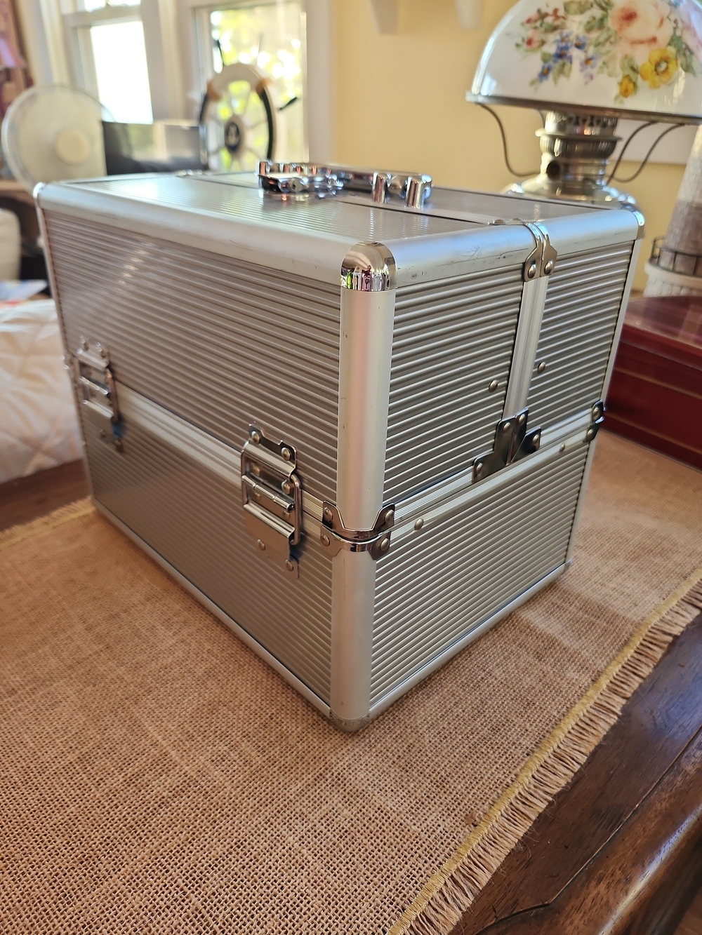 Caboodles Silver Aluminum Makeup Case Organizer